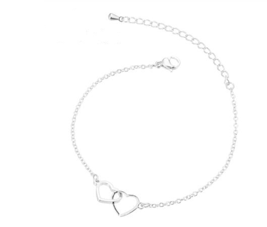 Hart in hart armband zilver - hartjes armband - cadeau vriendin - geschenk vrouw - verjaardagscadeau