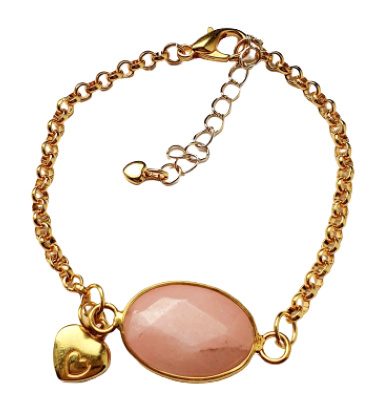 Luxe armband Gold Roze