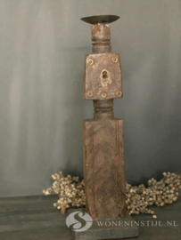 Kandelaar hout | ornament (2)