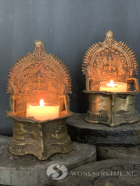 Waxinelichthouder Pooja | Messing