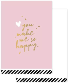 Minikaartje | You make me so happy