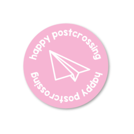 Sticker | Happy postcrossing | 5 stuks
