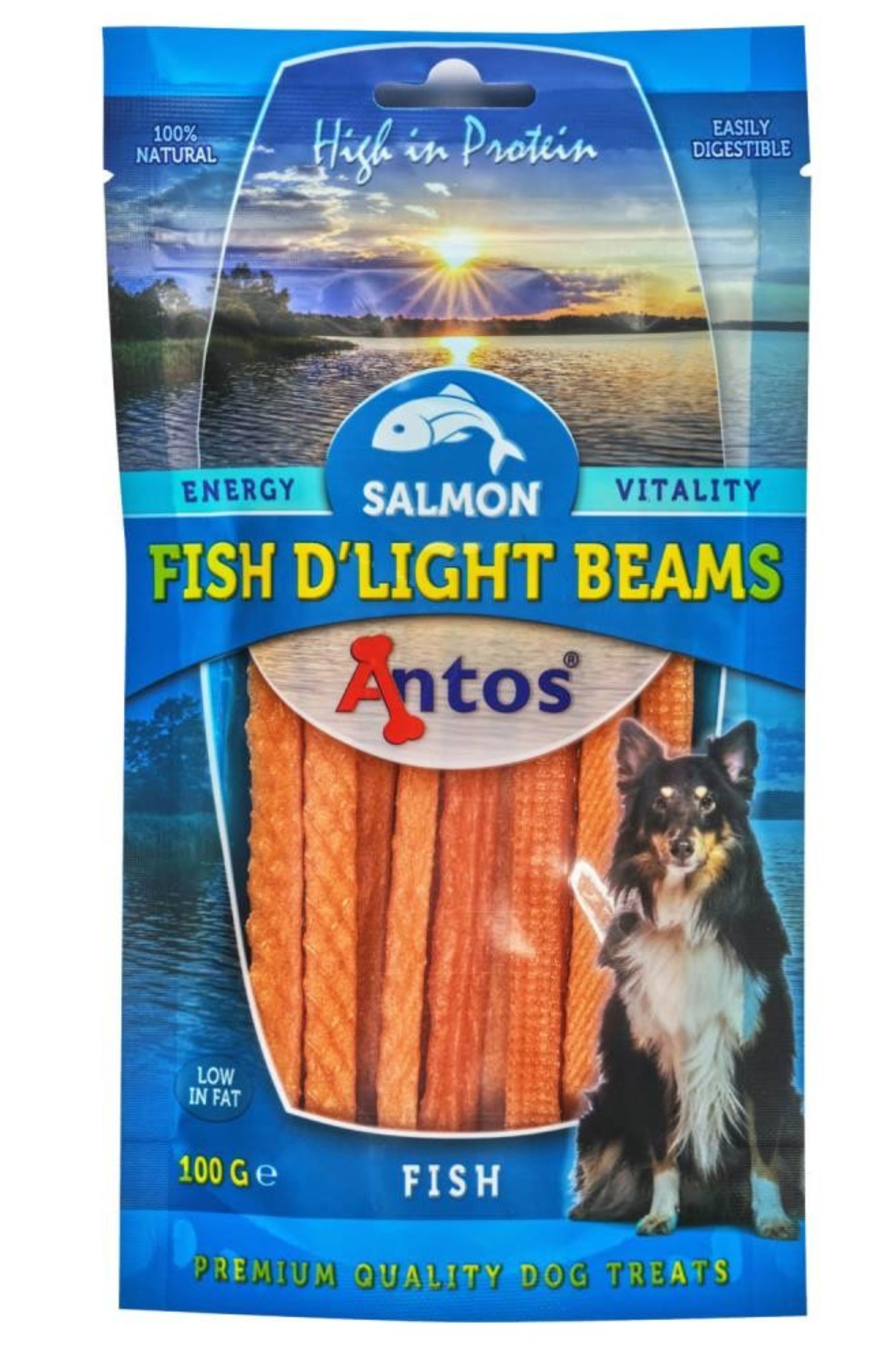 Fish D'light 90% Zalm Beams Zalmsnacks Zalmsticks Vis Natuurlijke Hondensnack Hond Snack Hondensnack