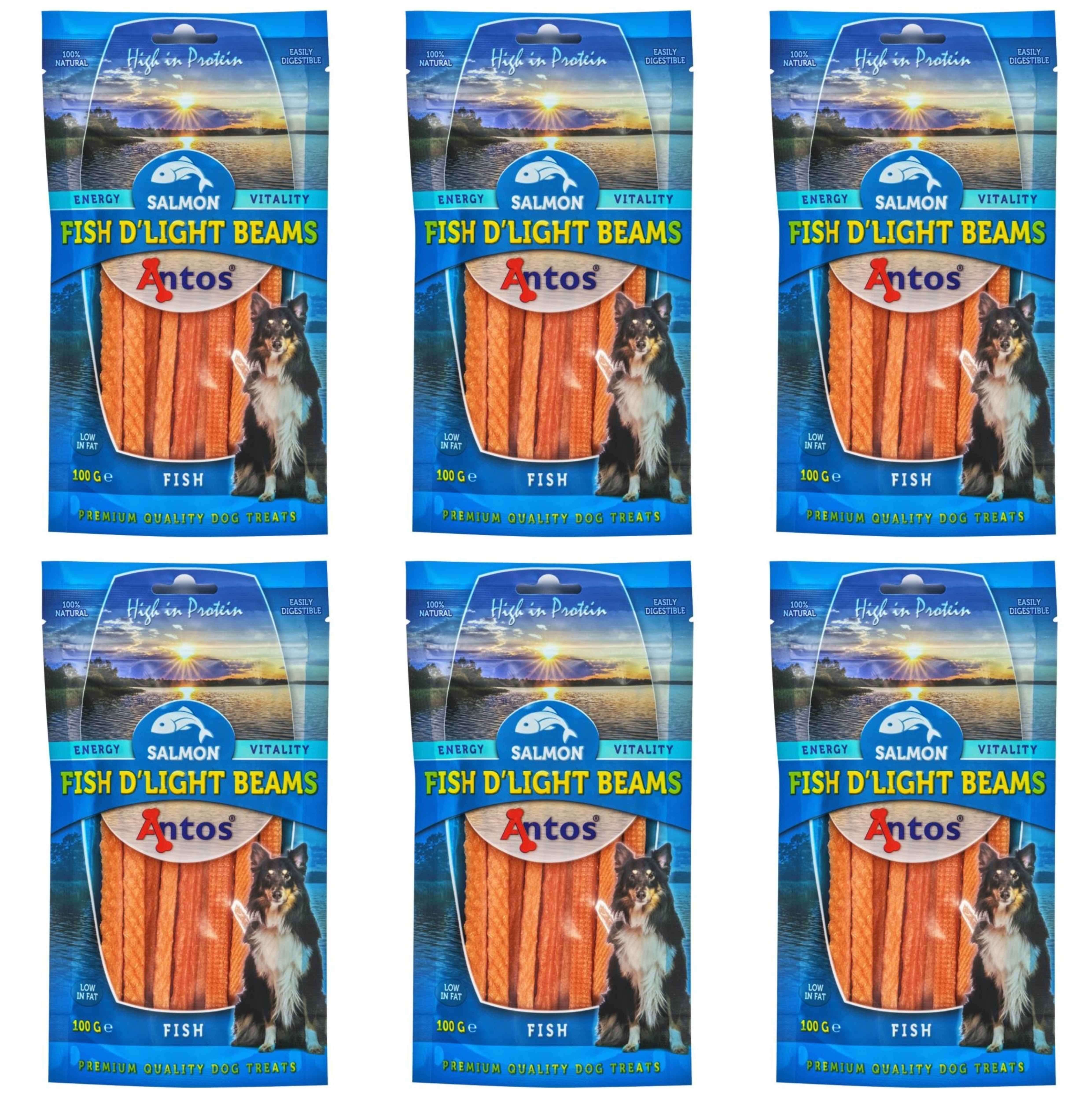 6 x Fish D'light 90% Zalm Beams Zalmsnacks Zalmsticks Natuurlijke Hondensnack Hond Snack Hondensnack