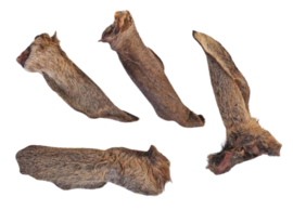 1 x Hertenoor Oor Hert Edelhert Met Vacht Hertenoren Vension Ears Oren Natuurlijke Hondensnacks