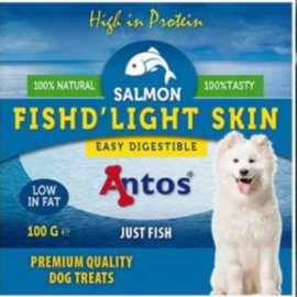 Fish D'light Salmon Skin Zalmhuid Zalmsticks Vis Natuurlijke Hondensnack Gedroogde Zalm Hond Snack