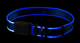 Night Dog Lichtgevende LED Honden Halsband Blauw - Maat S