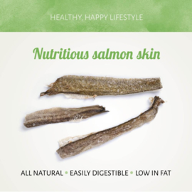Fish D'light Salmon Skin Zalmhuid Zalmsticks Vis Natuurlijke Hondensnack Gedroogde Zalm Hond Snack