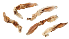 Konijnenoren met Vacht 400 gram Konijnen Oren Natuurlijke Hondensnacks Snacks Hond Konijn Oor Snack