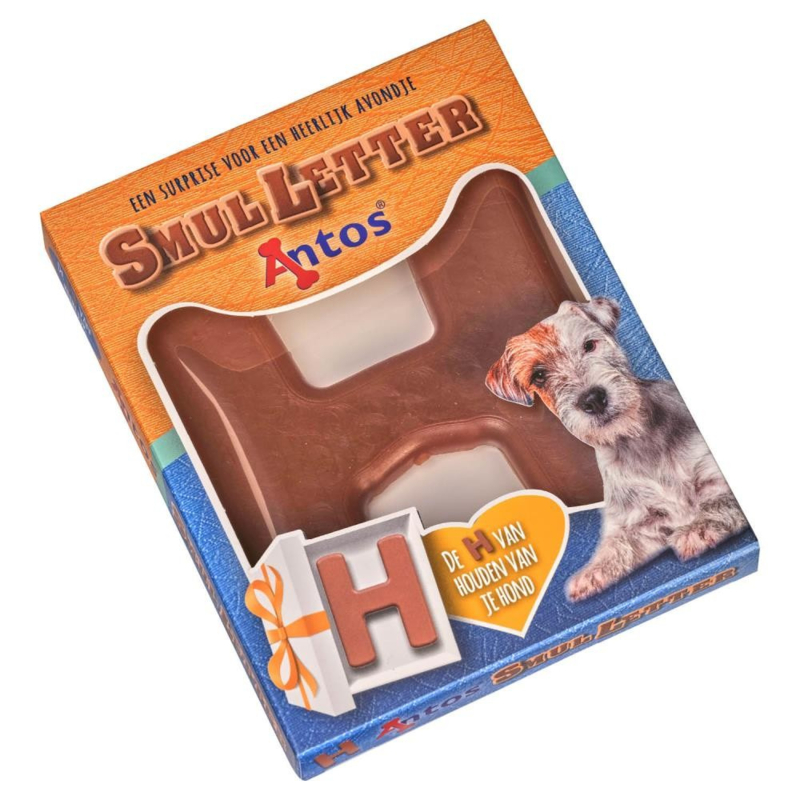 Chocoladevrije Honden ‘Chocoladeletter’ H Sinterklaascadeau Voor De Hond