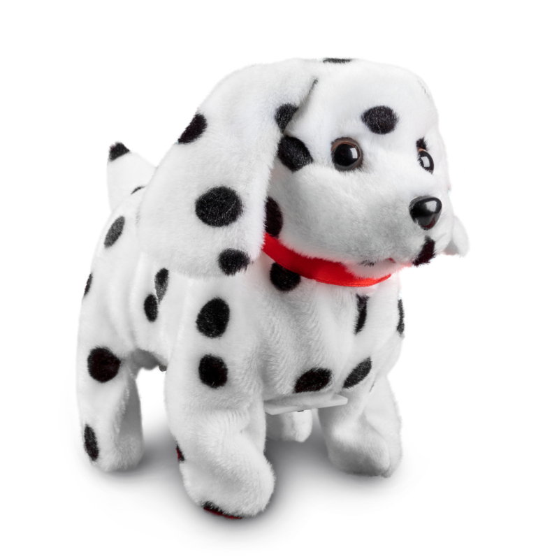 Dally De Dalmatiër Puppy Bewegende Back Flip Springende Hond Hondenknuffel