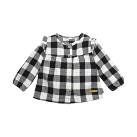 B.E.S.S. Blouse Checked Ruffles