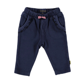 B.E.S.S. Pants Jogdenim Ruffles-Stone Wash