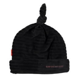 B.E.S.S. Hat Velvet Striped Black