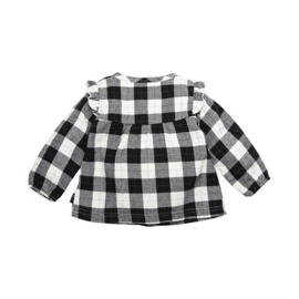 B.E.S.S. Blouse Checked Ruffles