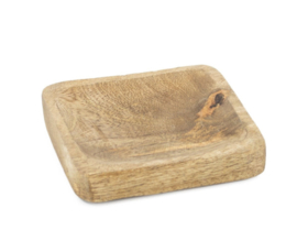 Houten Schaaltje  - Vierkant - Small - 9.5x9.5cm - Pakketpost!