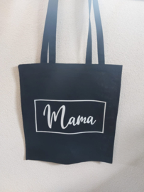 Linnen tas Mama Zwart 3 - By Mar
