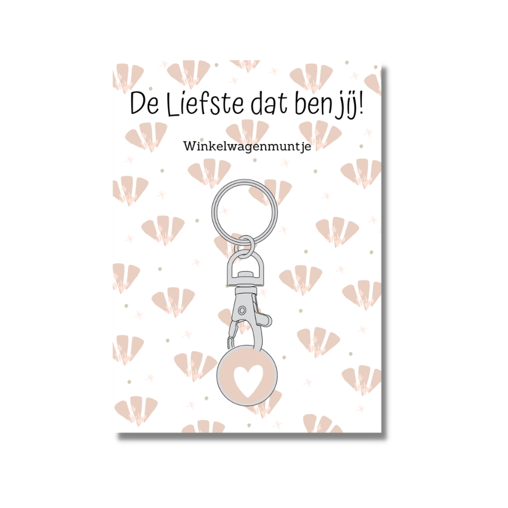 Winkelwagenmuntje - Hartje