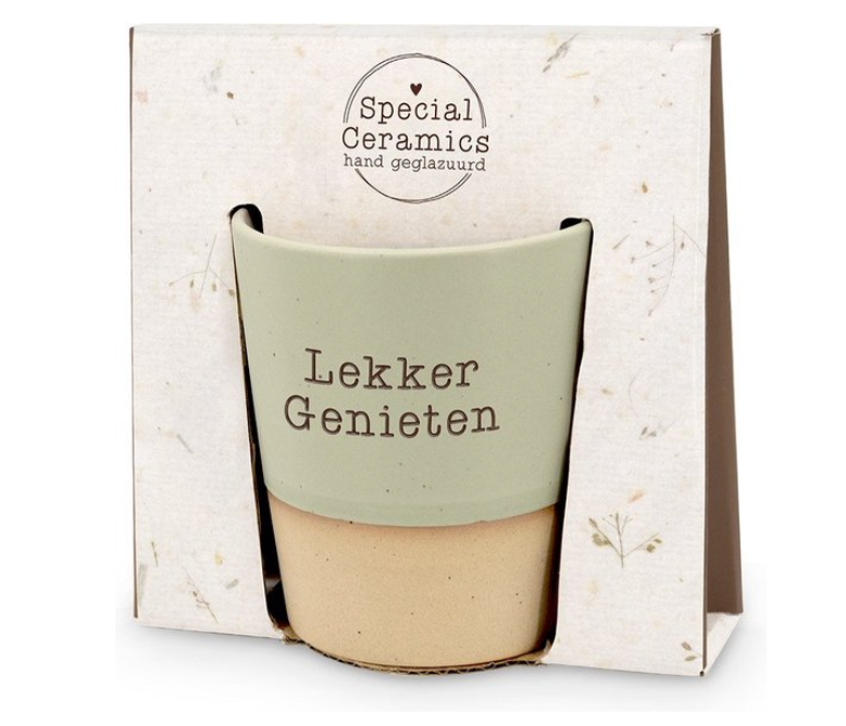 Mok - Groen - Lekker genieten - Pakketpost!