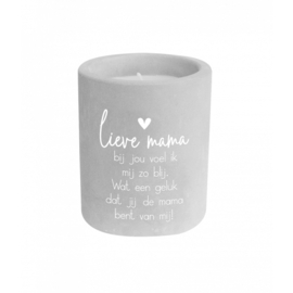 Cement kaarsje - Lieve mama - Pakketpost!