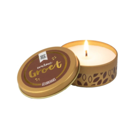 Geurkaars - Warme groet - Spiced apple - 100% leuk