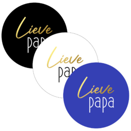 Stickers - Lieve papa - 40mm - 10 stuks