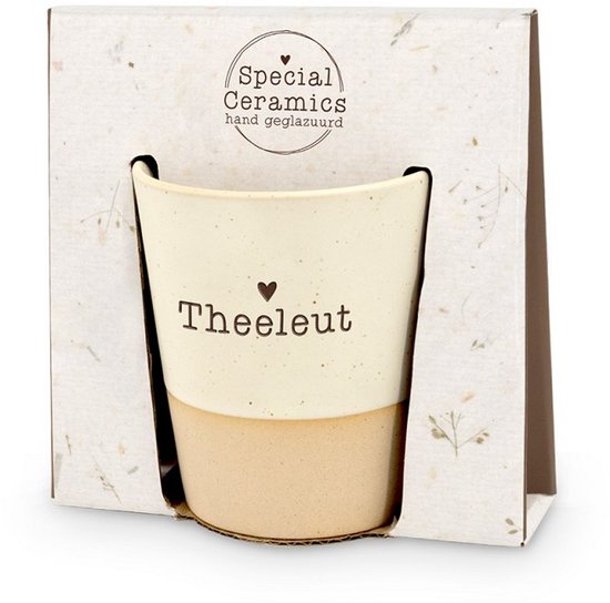 Mok - Crème - Theeleut - Pakketpost!