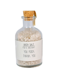 Bath salt - You rock, thank you- My flame - Pakketpost!