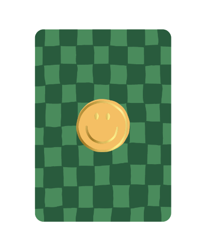 Luxe wenskaart - A6 -Smiley - Enkele kaart