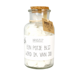 Confetti handzeep - Een potje blij wordt ik van jou - My flame - Pakketpost!