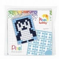 23012 Pixel sleutelhanger set compleet - Pinquin