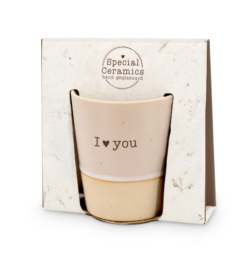 Mok - Roze - I love you - Pakketpost!
