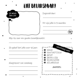 Gastenboek - Just married - Pakketpost!