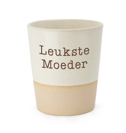 Mok - Crème - Leukste moeder - Pakketpost!