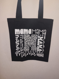 Linnen tas Mama Zwart 2 - By Mar