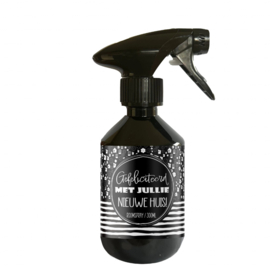Roomspray - Gefeliciteerd met jullie nieuwe huis! - 300ml - Pakketpost!