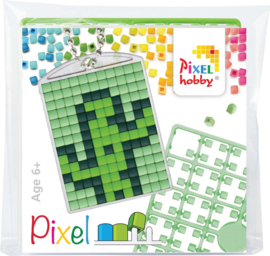 23063 Pixel sleutelhanger set compleet - Wilde cactus