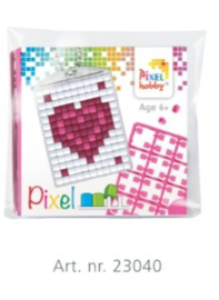 23040 Pixel sleutelhanger set compleet - Hartje