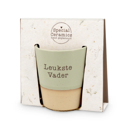 Mok - Groen - Leukste vader - Pakketpost!