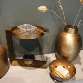 Geurbrander - Goud - 9,5x12x9,5cm - hb5181 - Pakketpost!