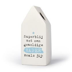 Vaasje - Huis - Superblij met een geweldige vader zoals jij! - Pakketpost!