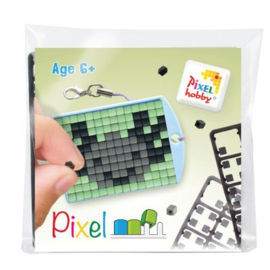 23162 - Pixelset Sleutelhanger - Axolotl grijs