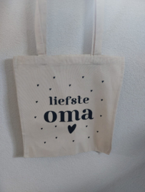 Linnen tas Oma Creme- By Mar