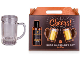 Zeep Gift Box - Met 2 Borrelglaasjes - Cheers! - Pakketpost!