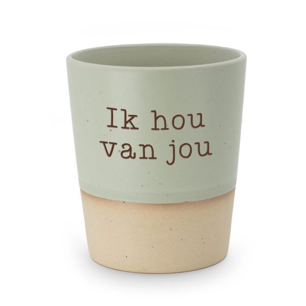 Mok - Groen - Ik hou van jou - Pakketpost!