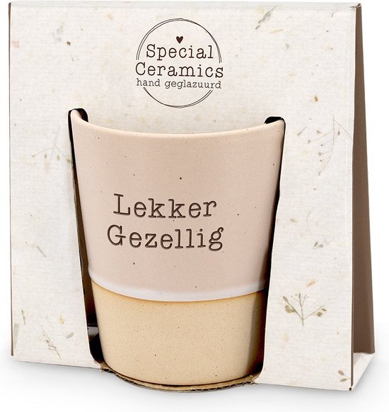 Mok - Roze - Lekker gezellig - Pakketpost!