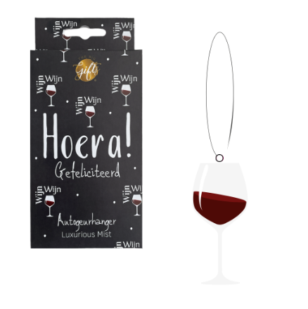 Autogeurhanger - Hoera! gefeliciteerd - Luxurious mist