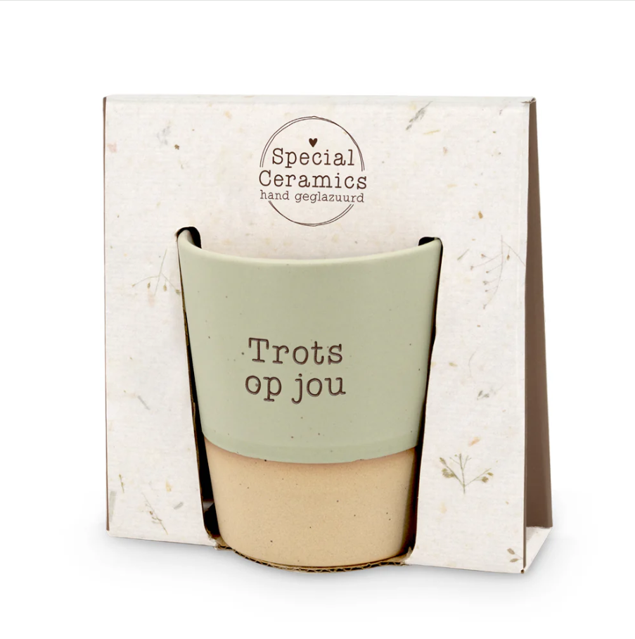 Mok - Groen - Trots op jou - Pakketpost!