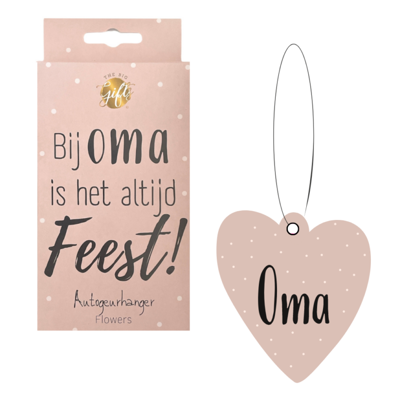 Autogeurhanger - Bij oma is het altijd feest - Flowers