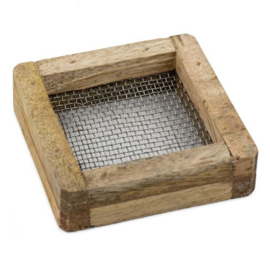 Houten rasp - Bruin - 8x8x2cm